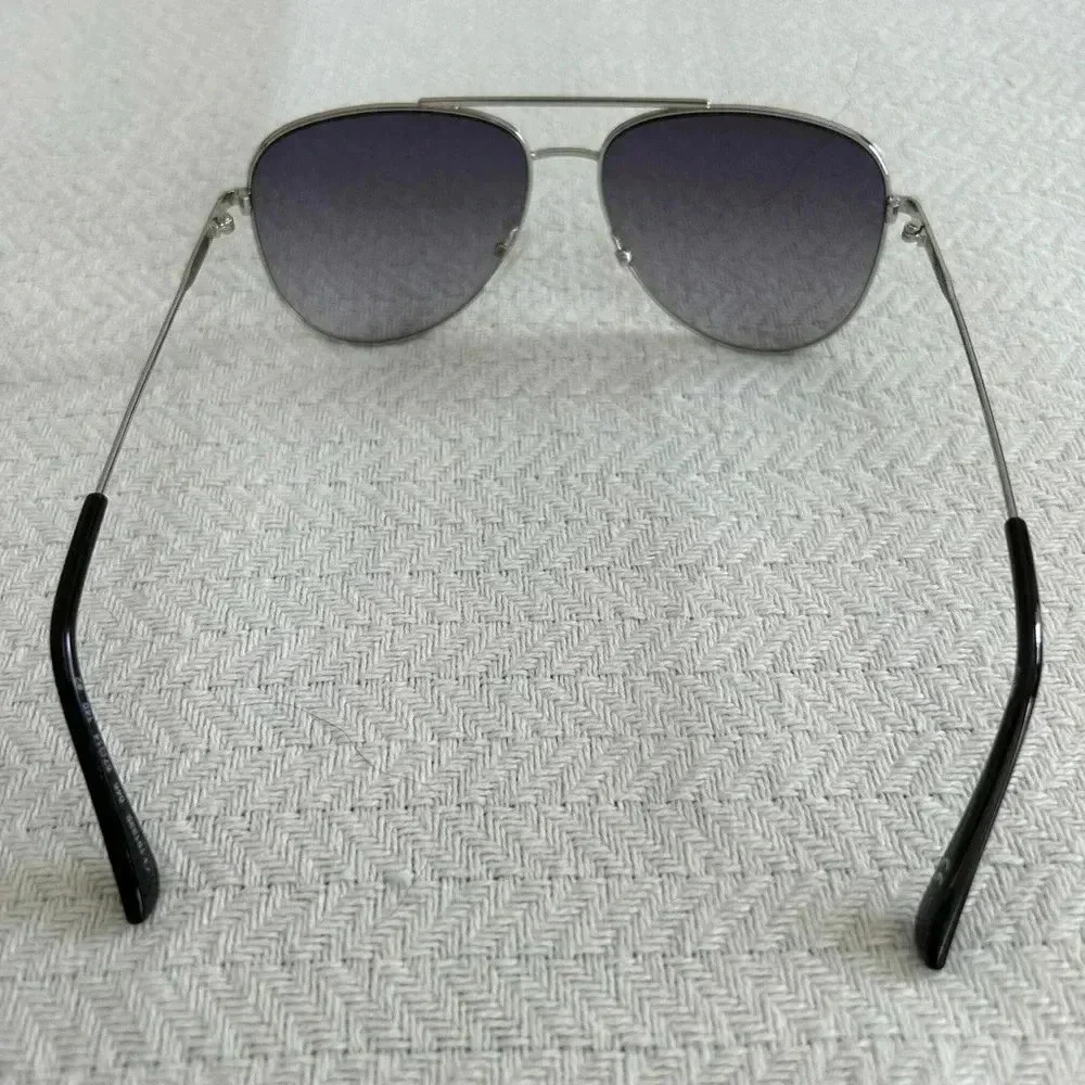 New Calvin Klein Nickel Metal Aviator Sunglasses