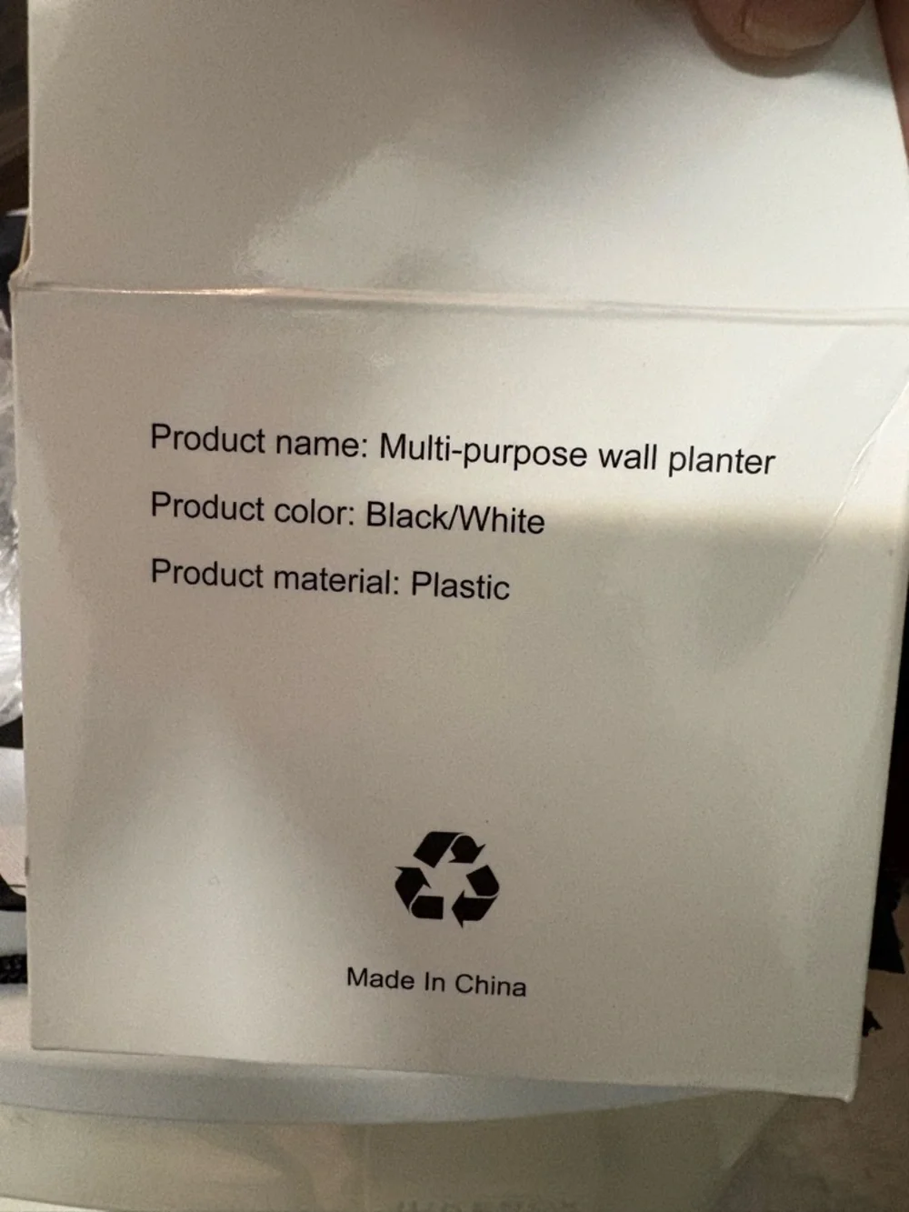 2 pack Multi-purpose Wall Planter Box - Black