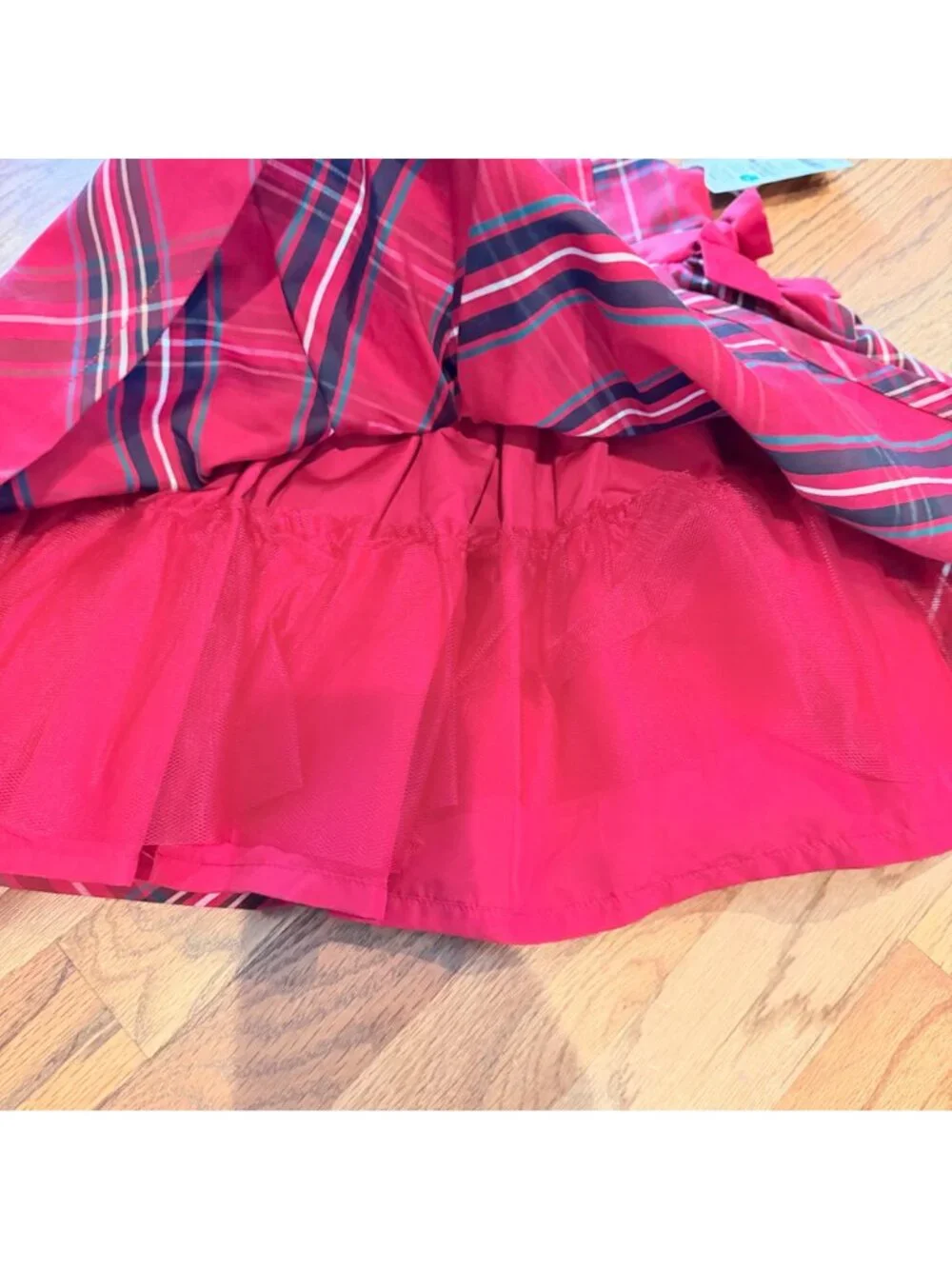 CARTERS GIRLS RED PLAID CHRISTMAS DRESS NEW 24 MONTHS