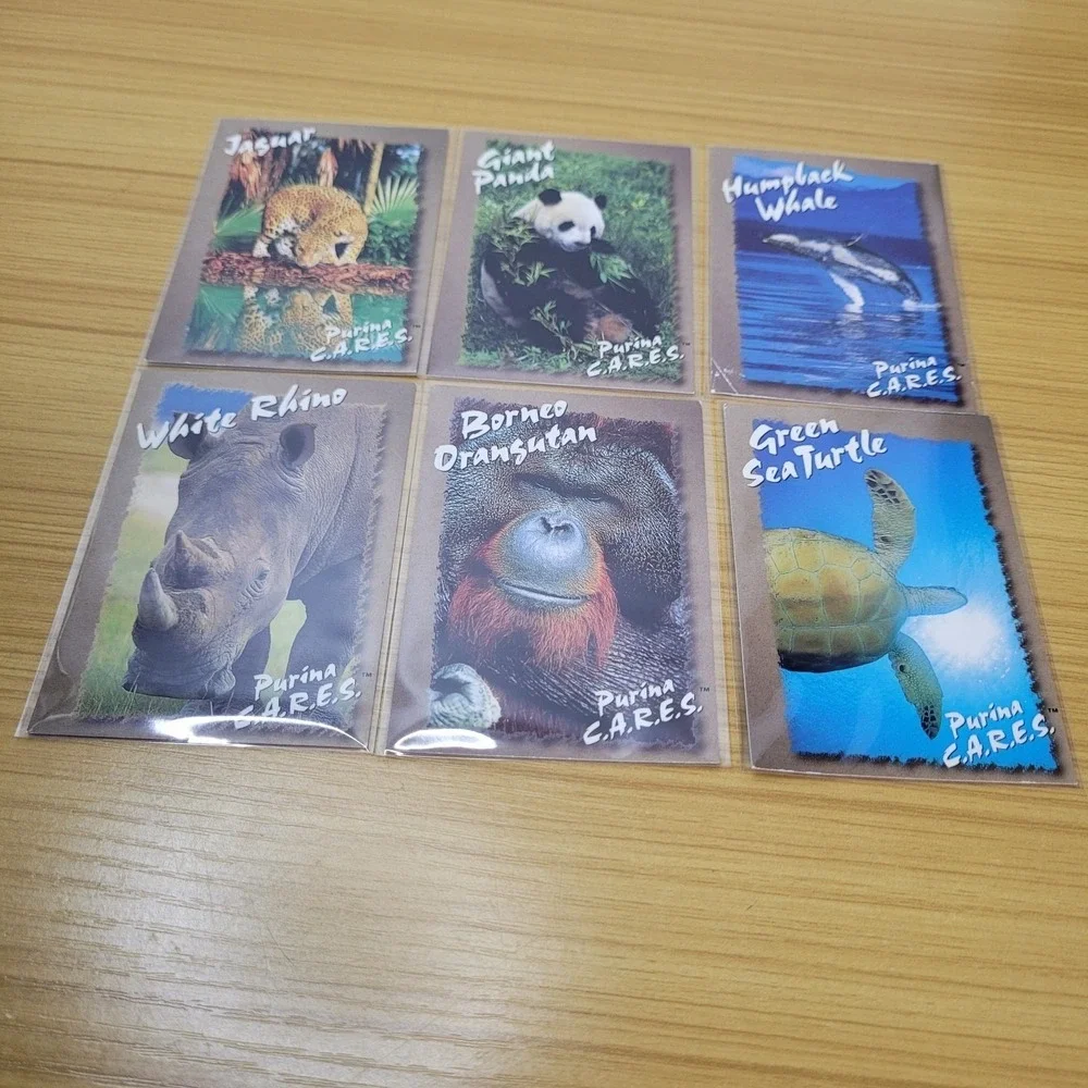 Vintage 1997 Purina C.A.R.E.S. Fund Animal Trading Cards Ralston Purina Company