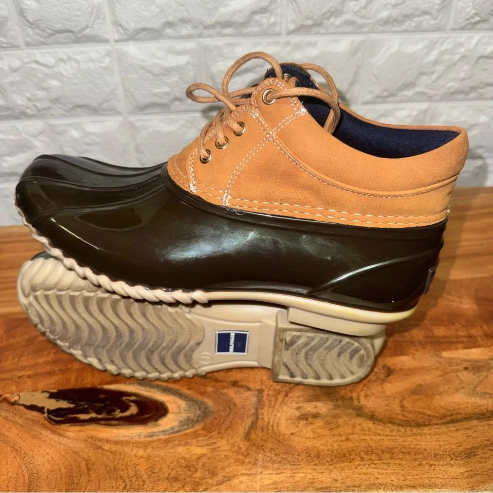 Tommy Hilfiger‎ Men's Tan and Brown Rain Boots