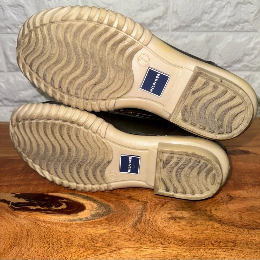 Tommy Hilfiger‎ Men's Tan and Brown Rain Boots