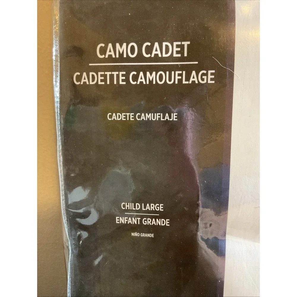New Girls Camo Army Cadet Camouflage Halloween Costume Hat &‎ Dress Large 8-10