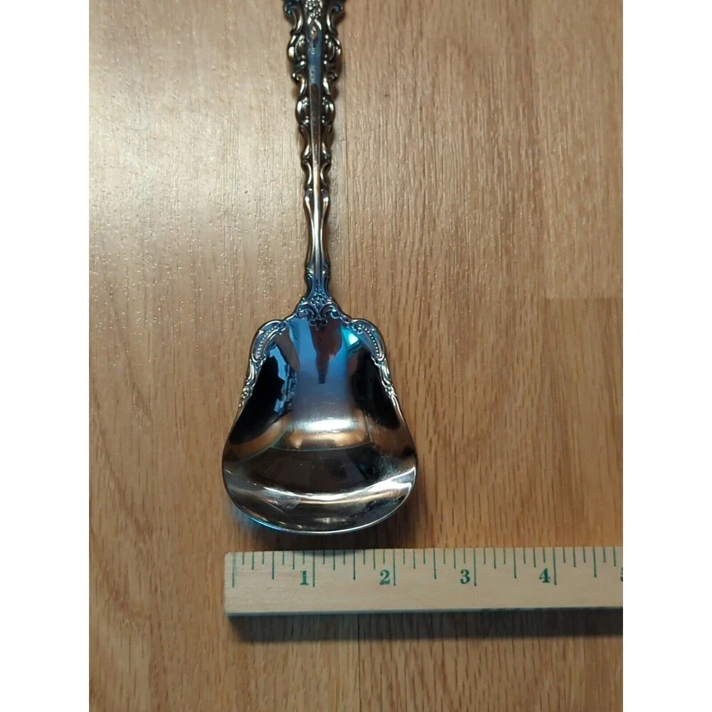 Oneida Da Vinci Stainless Casserole Serving Spoon Cube Mark