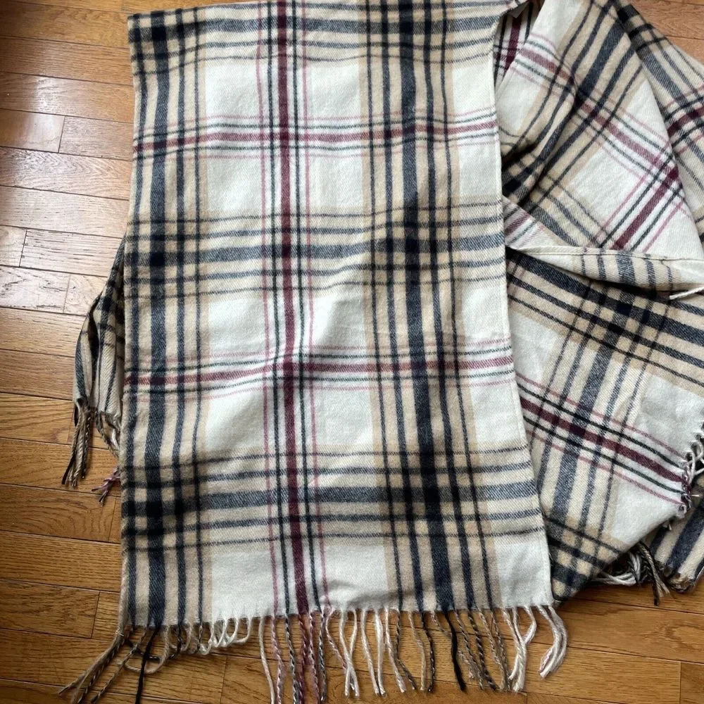 Woolrich plaid wrap