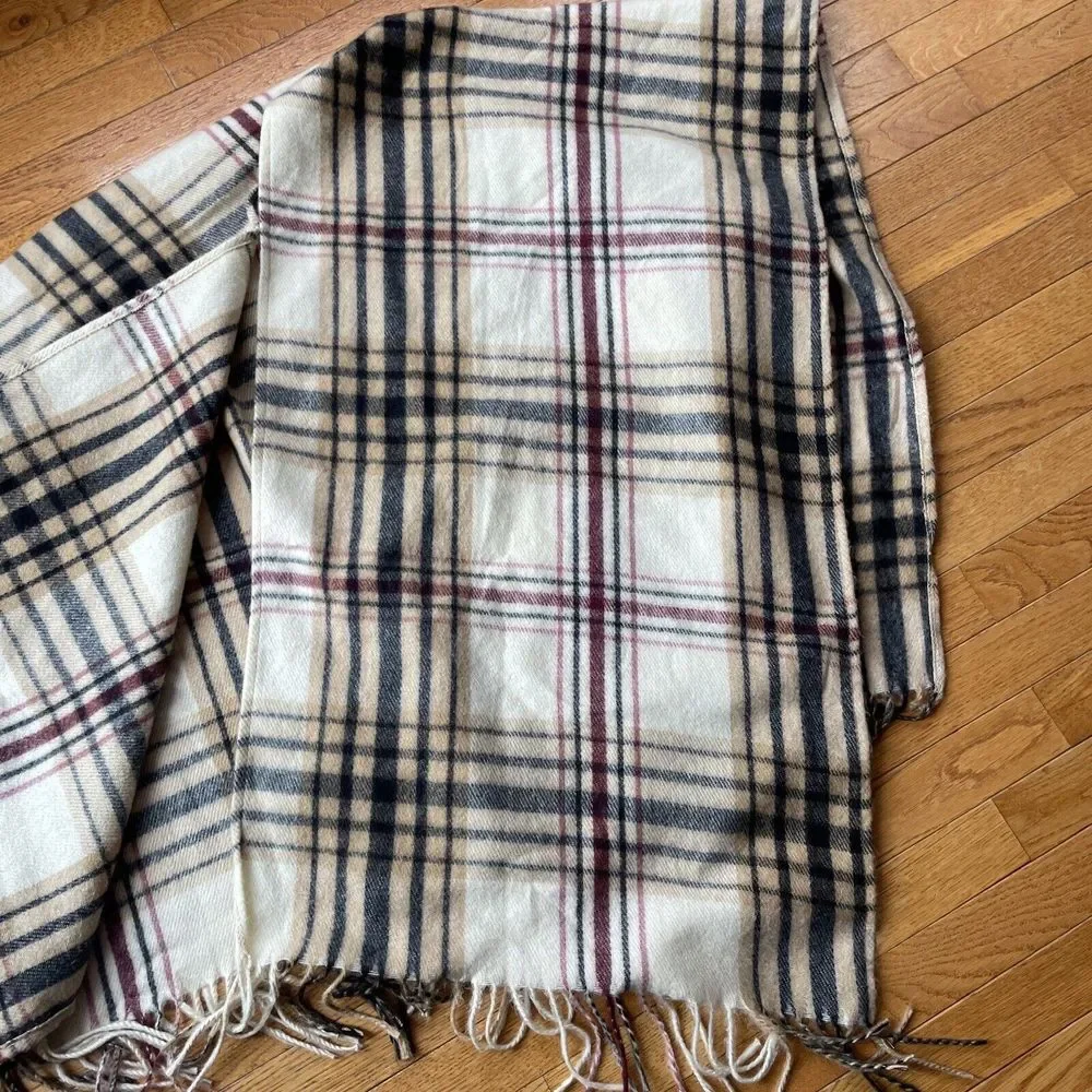 Woolrich plaid wrap