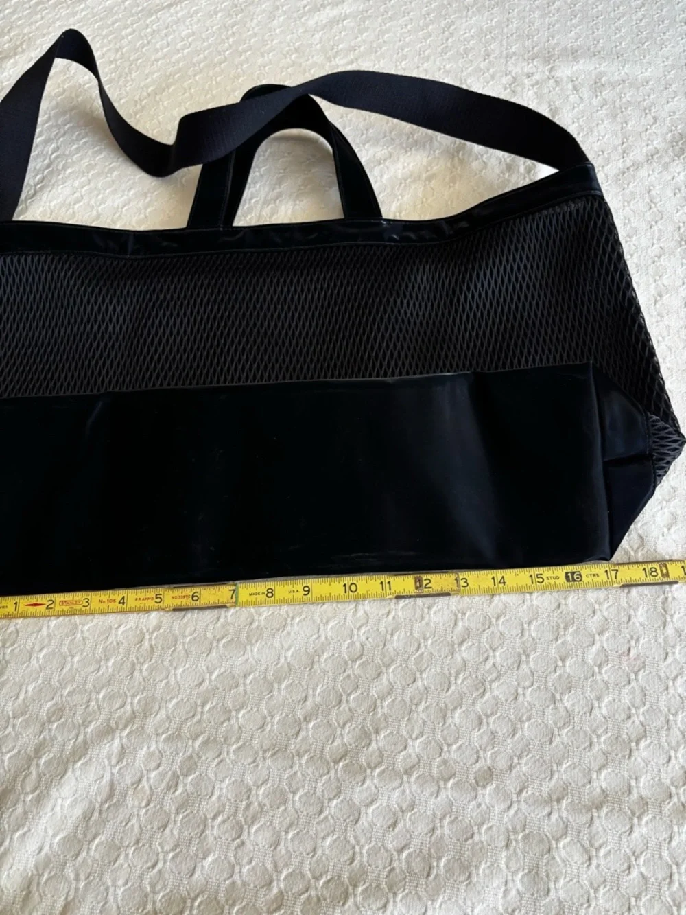Victoria's Secret Black Mesh VSX Duffel Tote