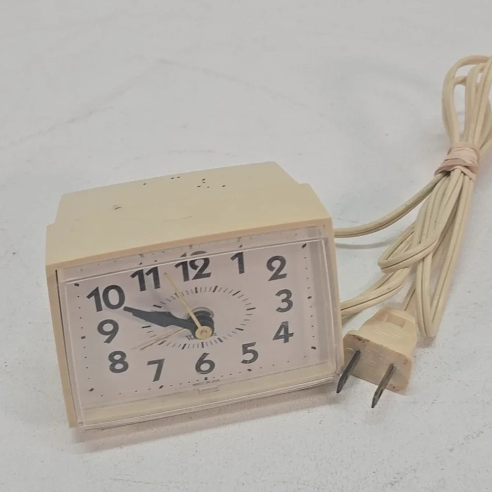 Westclox Dialite Electric Vtg Alarm Clock 1970's Model 22090-22540 Made in USA