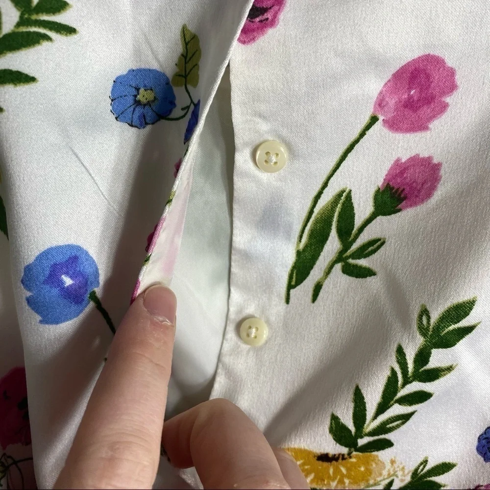 Wonder Kids Floral Dress Sz 3T Easter White Pink Blue Yellow