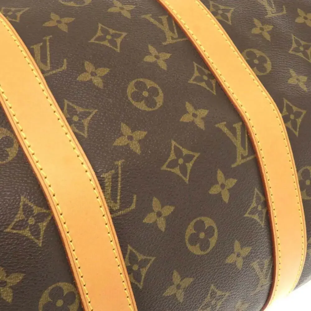 LOUIS VUITTON Brown Monogram Keepall 45 Boston Bag