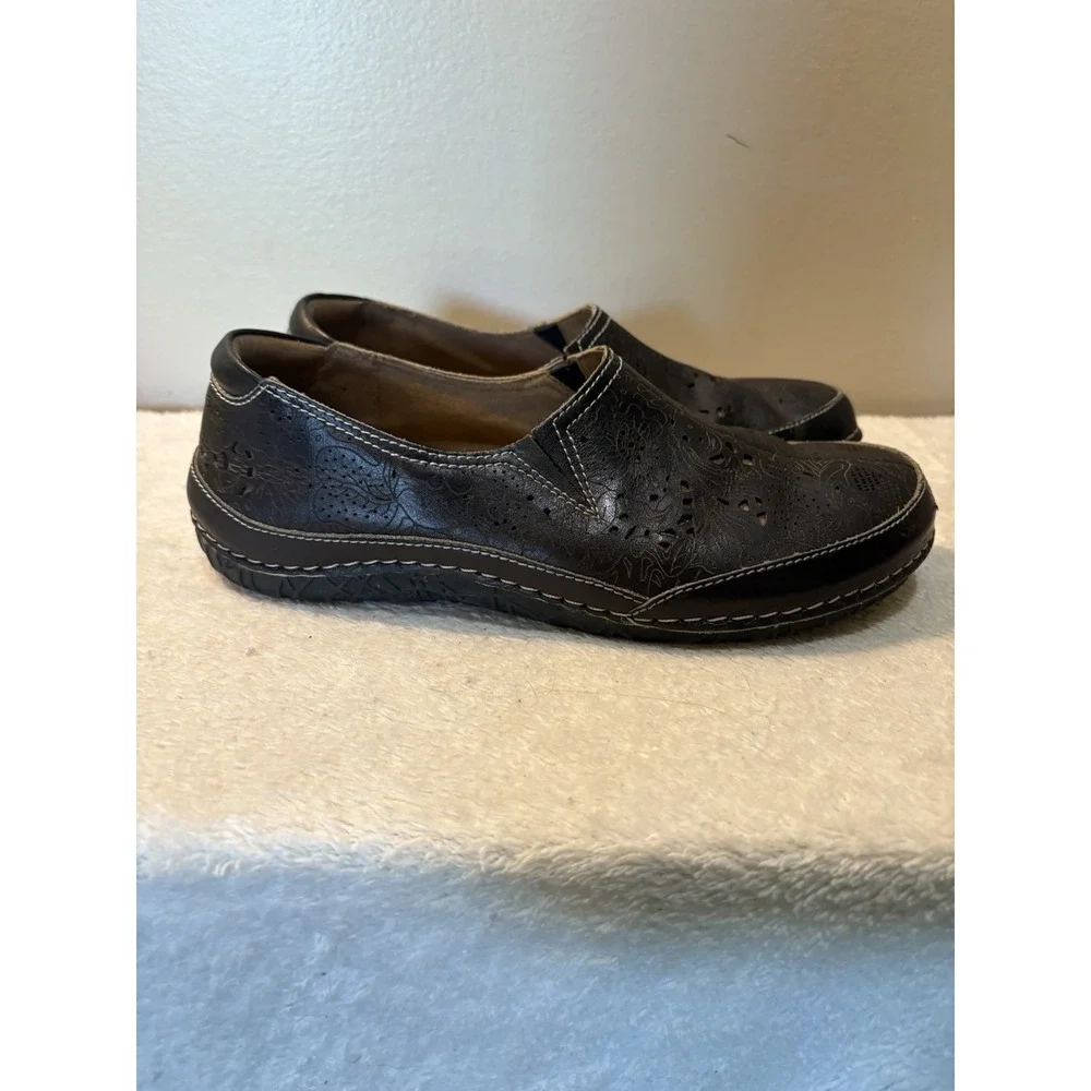 L'Artiste Spring Step -‎ Libora-B Women's Size 37 (6.5) Black Leather EUC