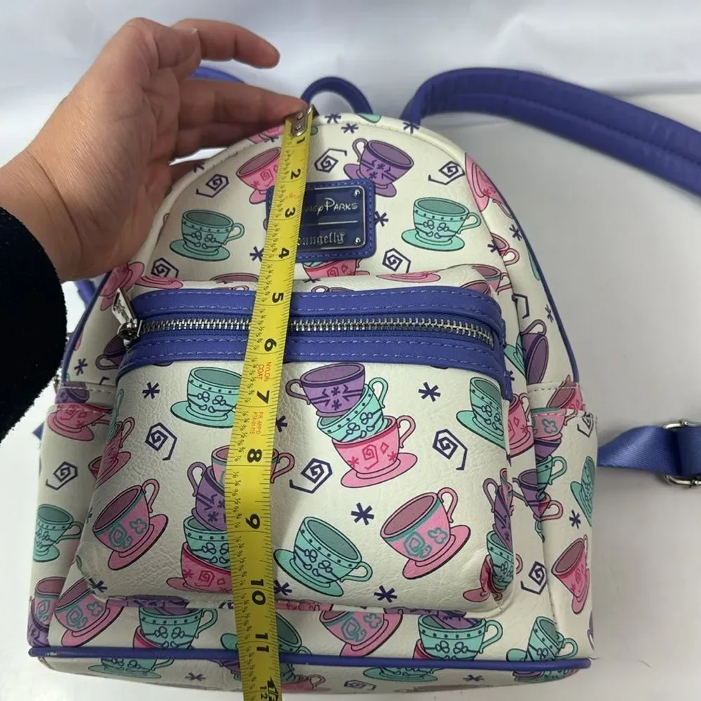 Disney Parks Loungefly Mad Tea Party Mini Backpack Alice In Wonderland Tea Cups