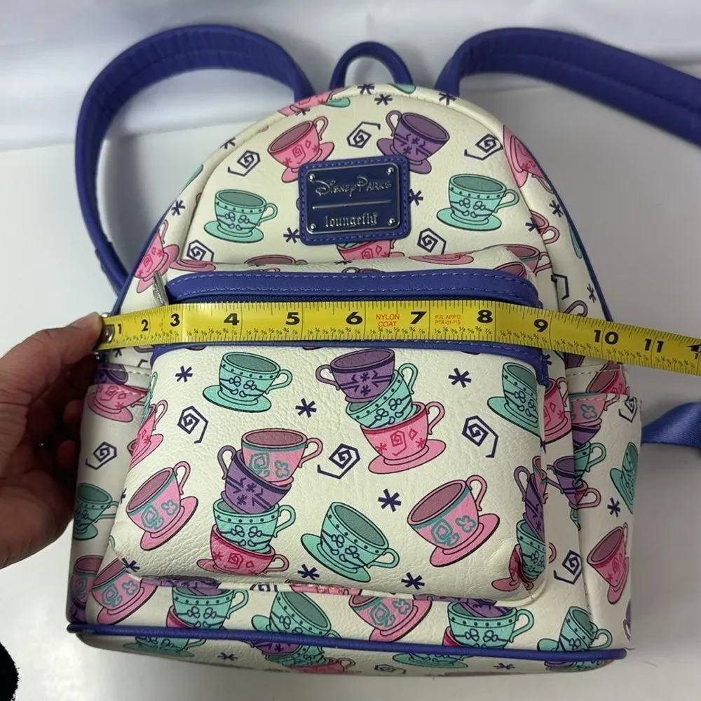 Disney Parks Loungefly Mad Tea Party Mini Backpack Alice In Wonderland Tea Cups