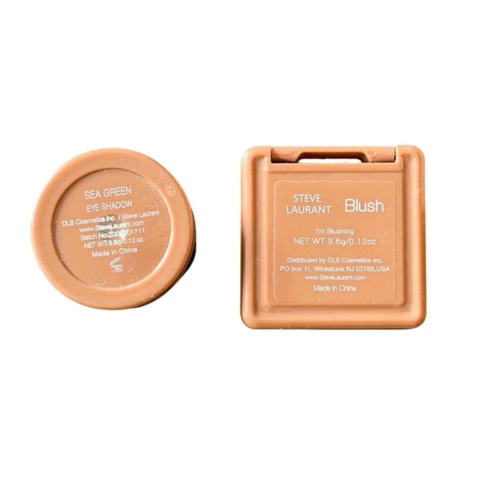Steve Laurant Blush and Green Eyeshadow Bundle Makeup Set