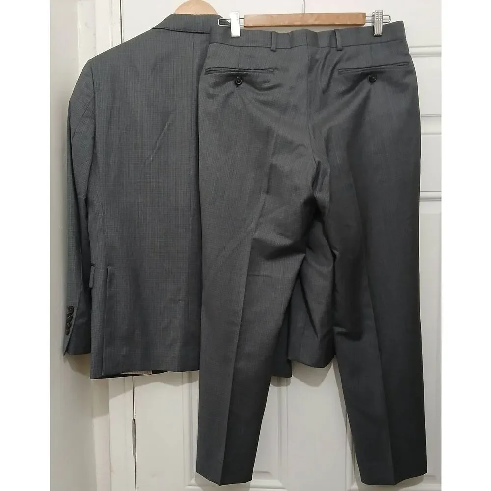 Brooks brothers red fleece mens 36s blazer pants 30 waist virgin wool gray