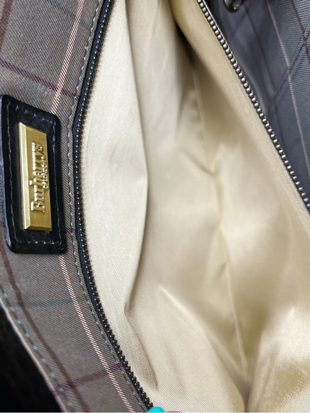 VINTAGE EXCUTIVE BURBERRYS BLACK LEATHER DOCUMENT/COMPUTER BAG