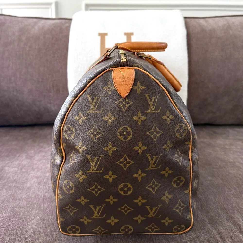 Authentic Louis Vuitton Keepall 45 travel duffel bag M41428 monogram