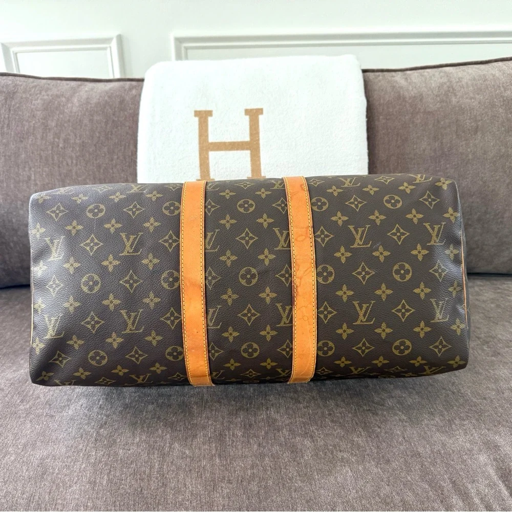 Authentic Louis Vuitton Keepall 45 travel duffel bag M41428 monogram