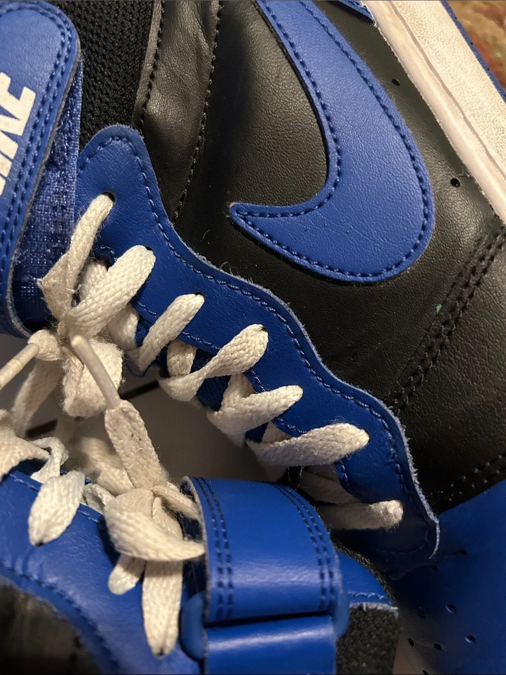 Nike Court Borough Mid 2 GS 'Black Game Royal' youth 6.5