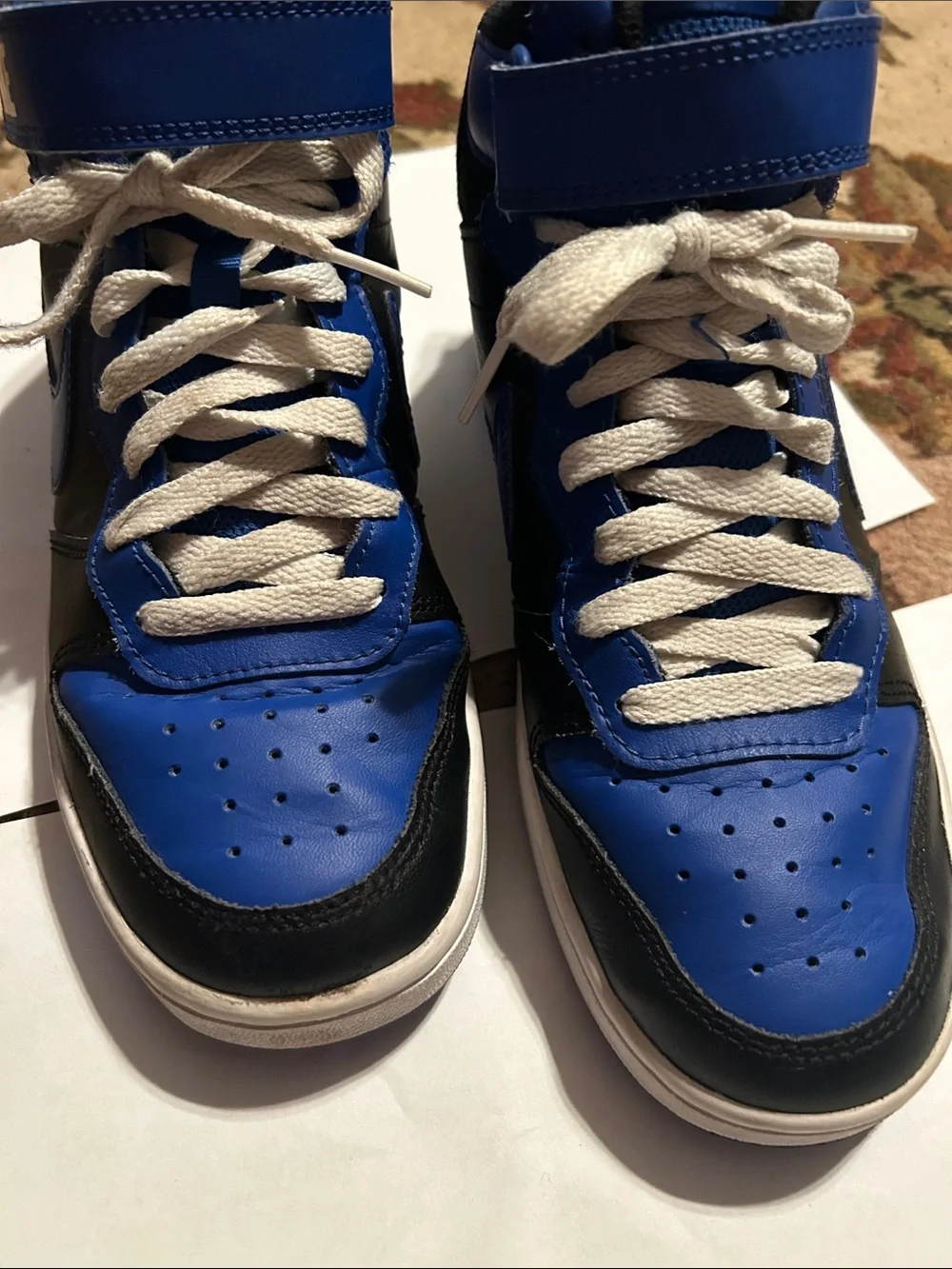 Nike Court Borough Mid 2 GS 'Black Game Royal' youth 6.5