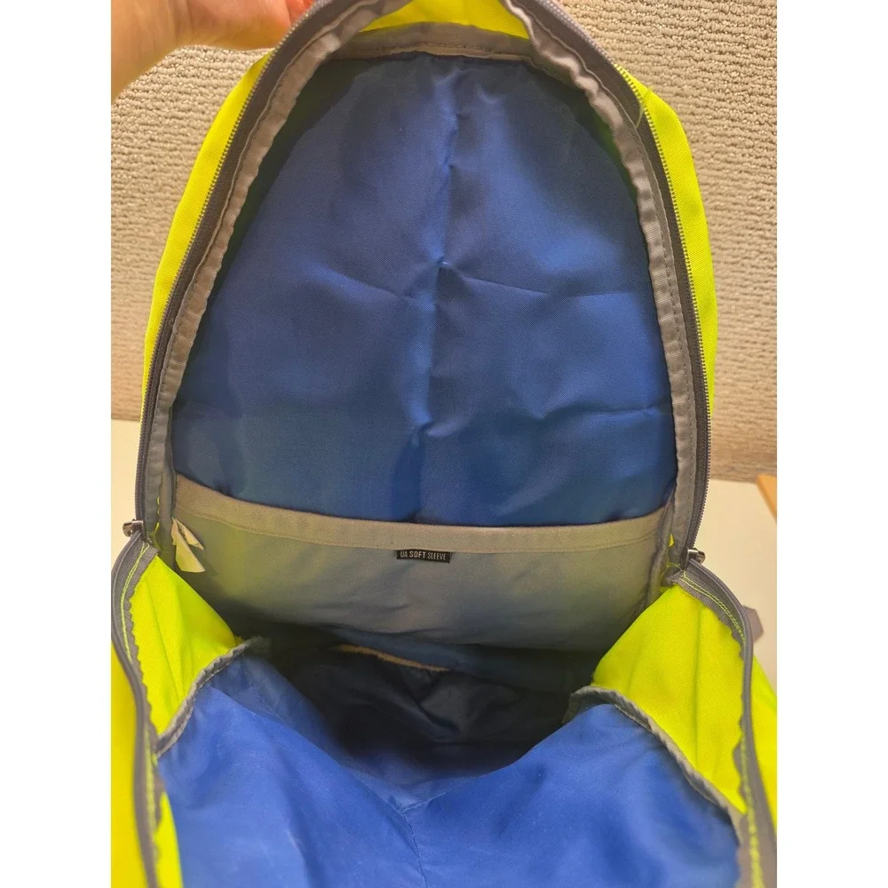 Under Armour Storm 1 Backpack Neon Yellow Grey Laptop Sleeve Water Resistant