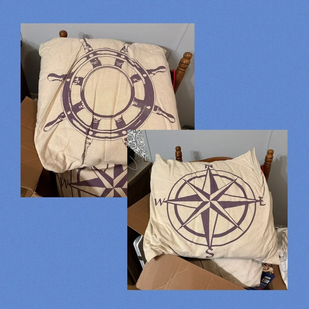 Set of 2 Nautical Beach 24