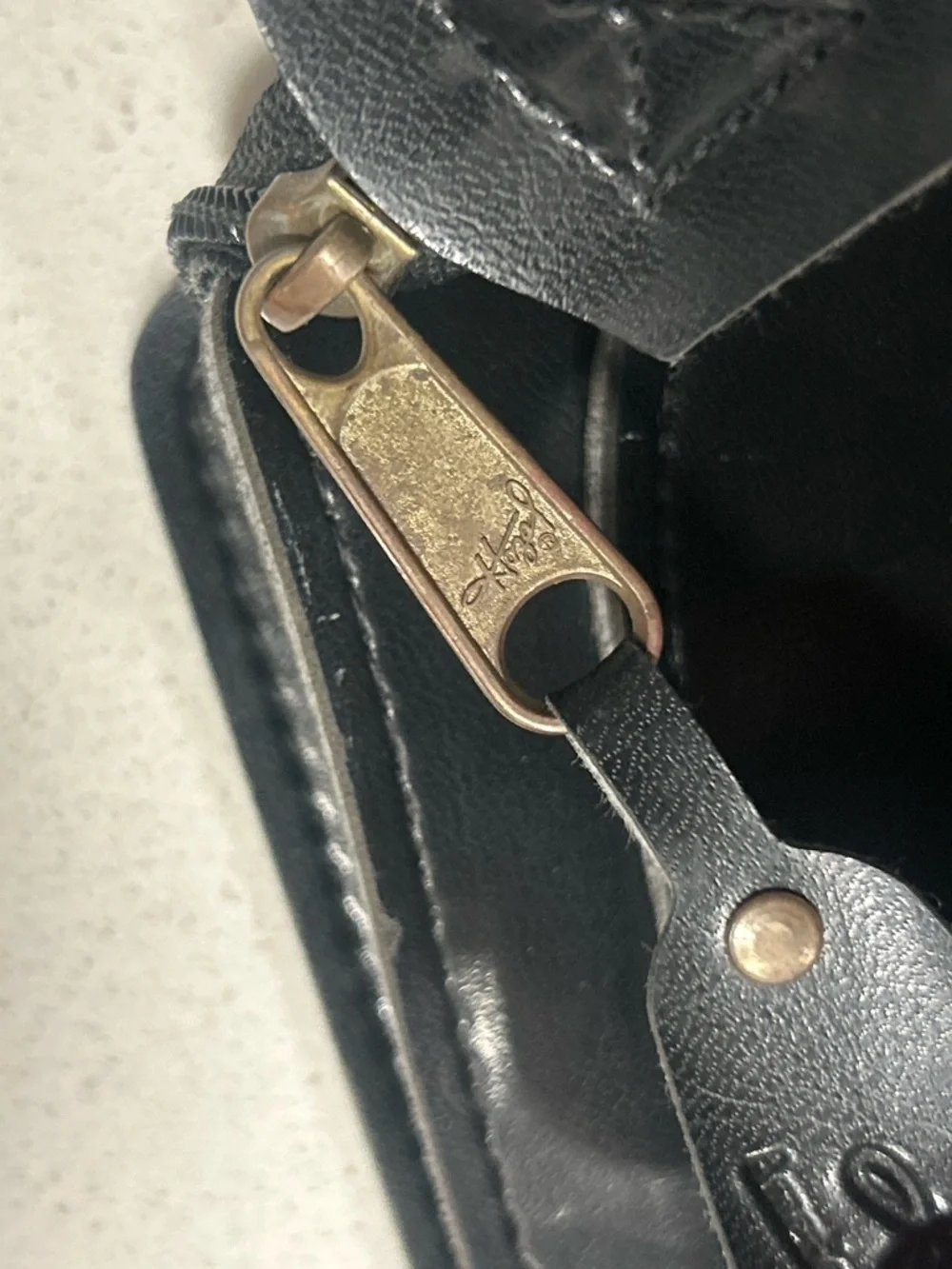 hazel leather subtle