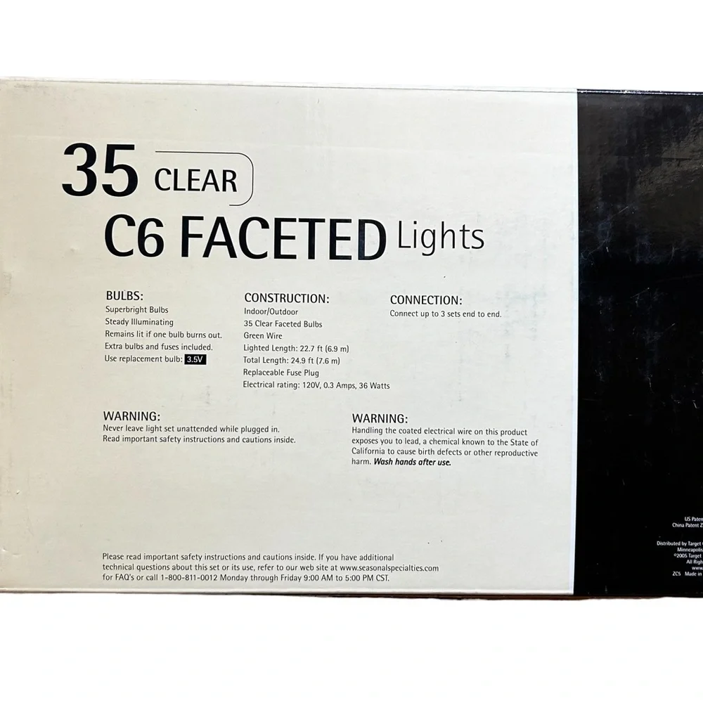 Faceted Indoor/Outdoor Lights