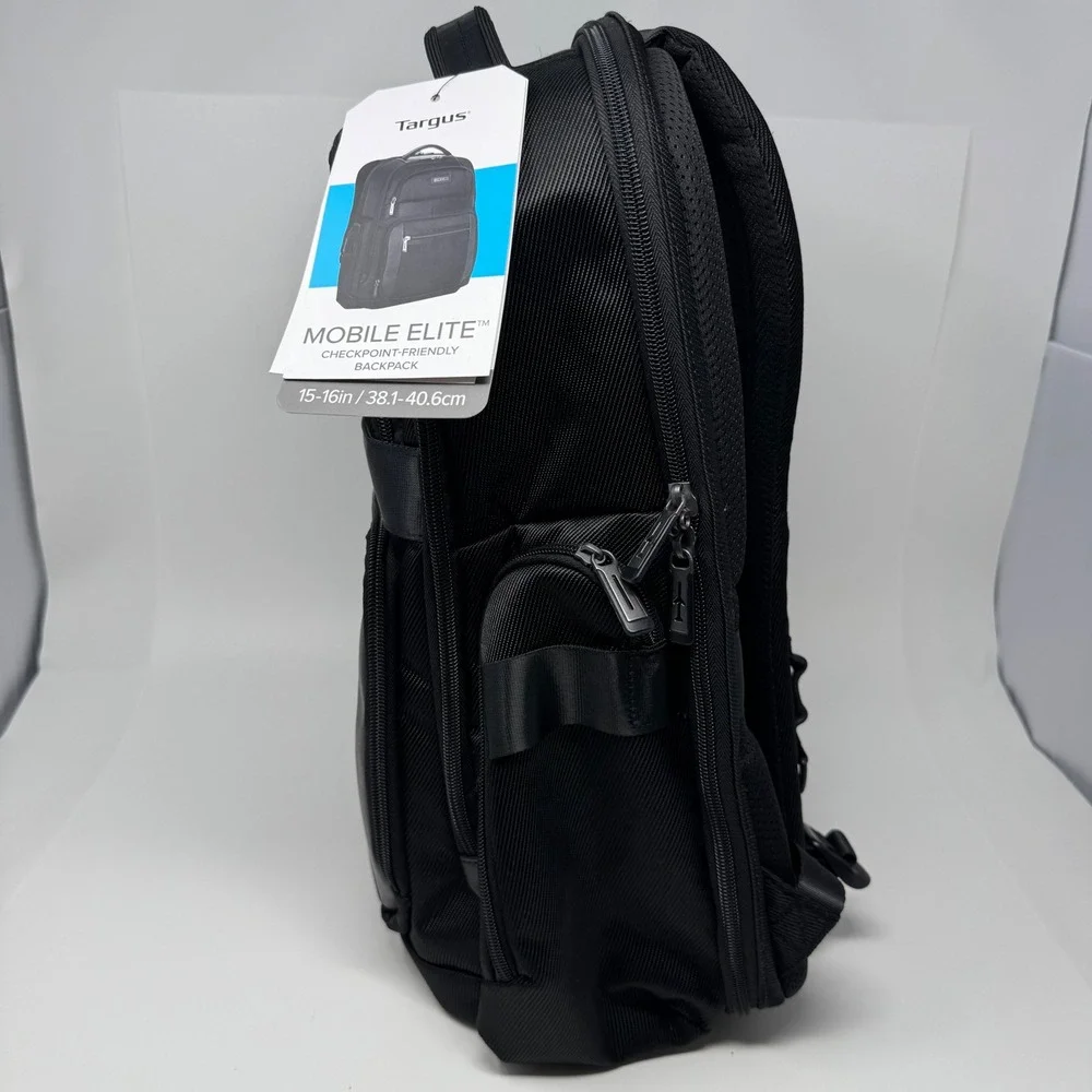 Targus Mobile Elite Checkpoint-Friendly Laptop Backpack Black 15-16in TBB617GL