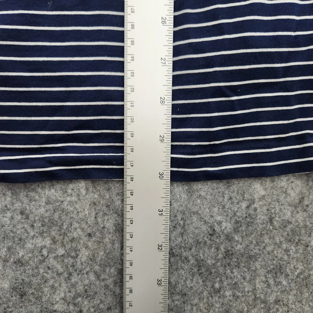 Polo Golf Ralph‎ Lauren Shirt Men XL Blue White Striped Short Sleeve Defect