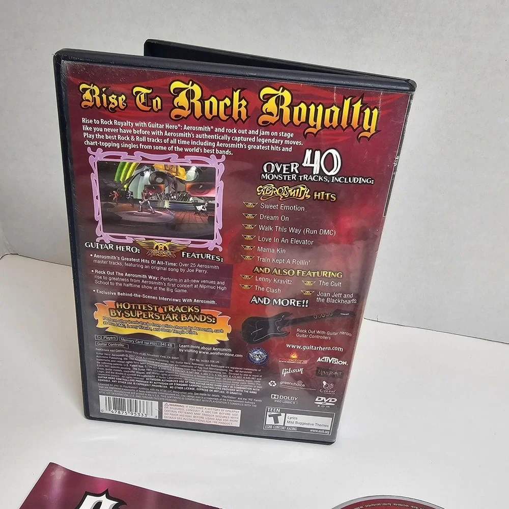 Guitar‎ Hero: Aerosmith (Sony PlayStation 2, 2008) CIB