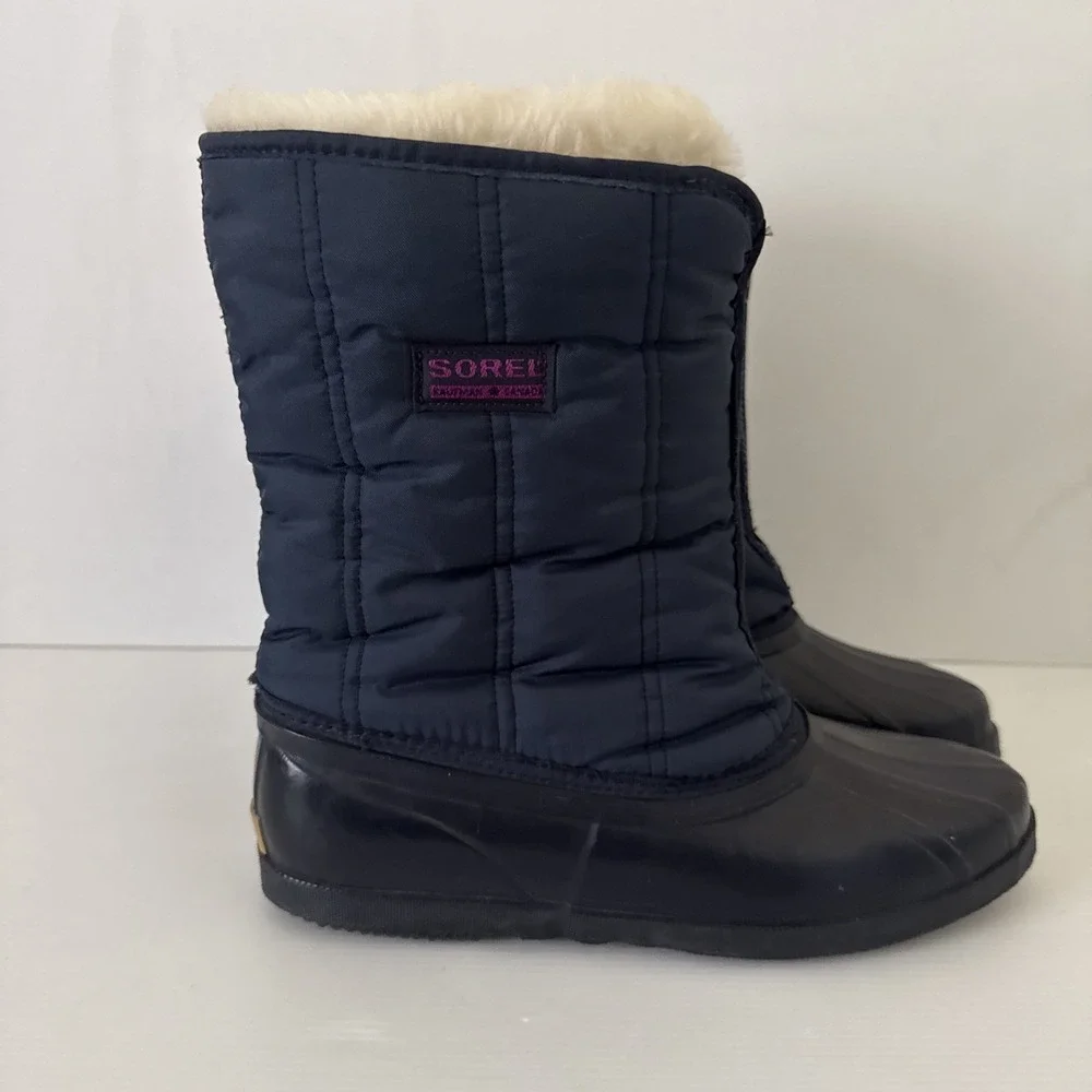 Vintage Sorel Kaufman Cabelas Canada Womens Blue Winter Boots Size 11 Snow EUC