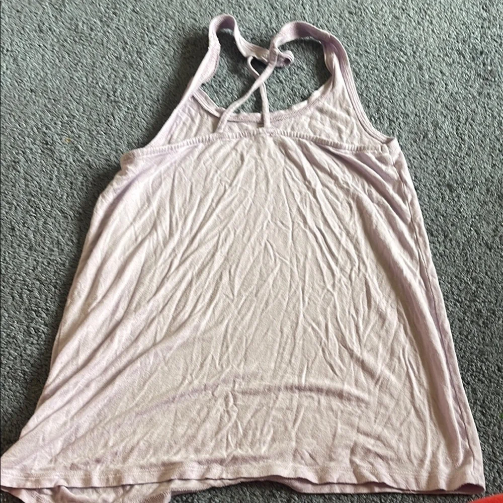 Justice White and Purple Top Casual Comfort