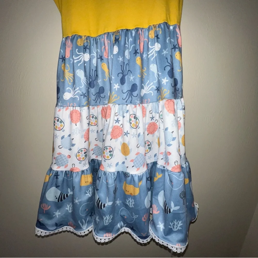 NWOT Chris N Missy Sea Beach Turtle Dress