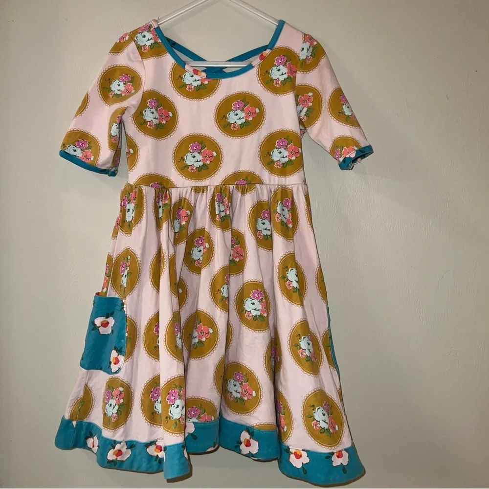 Sweethoney Floral Twirly Dress with Pockets
