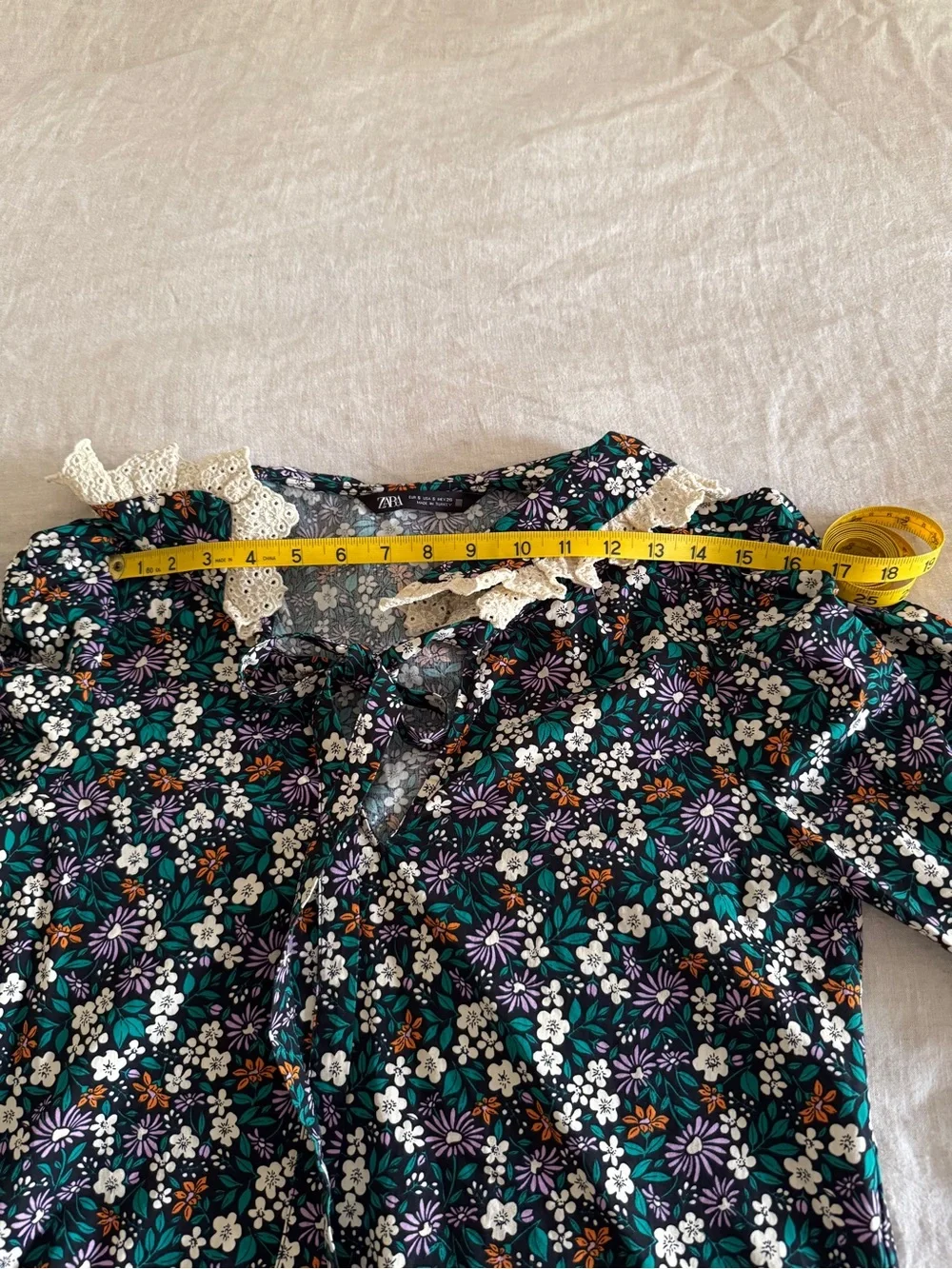 Zara blouse green