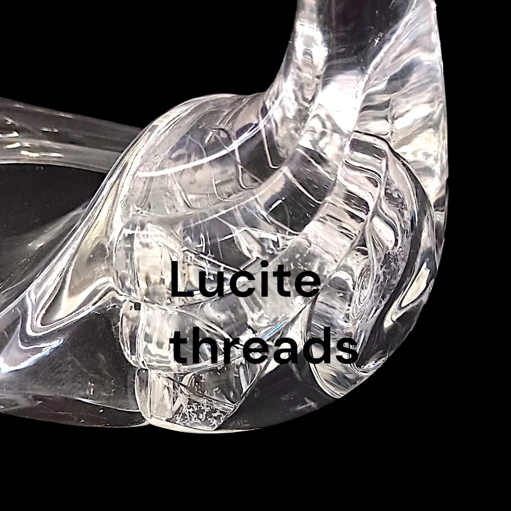 Vintage lucite swan