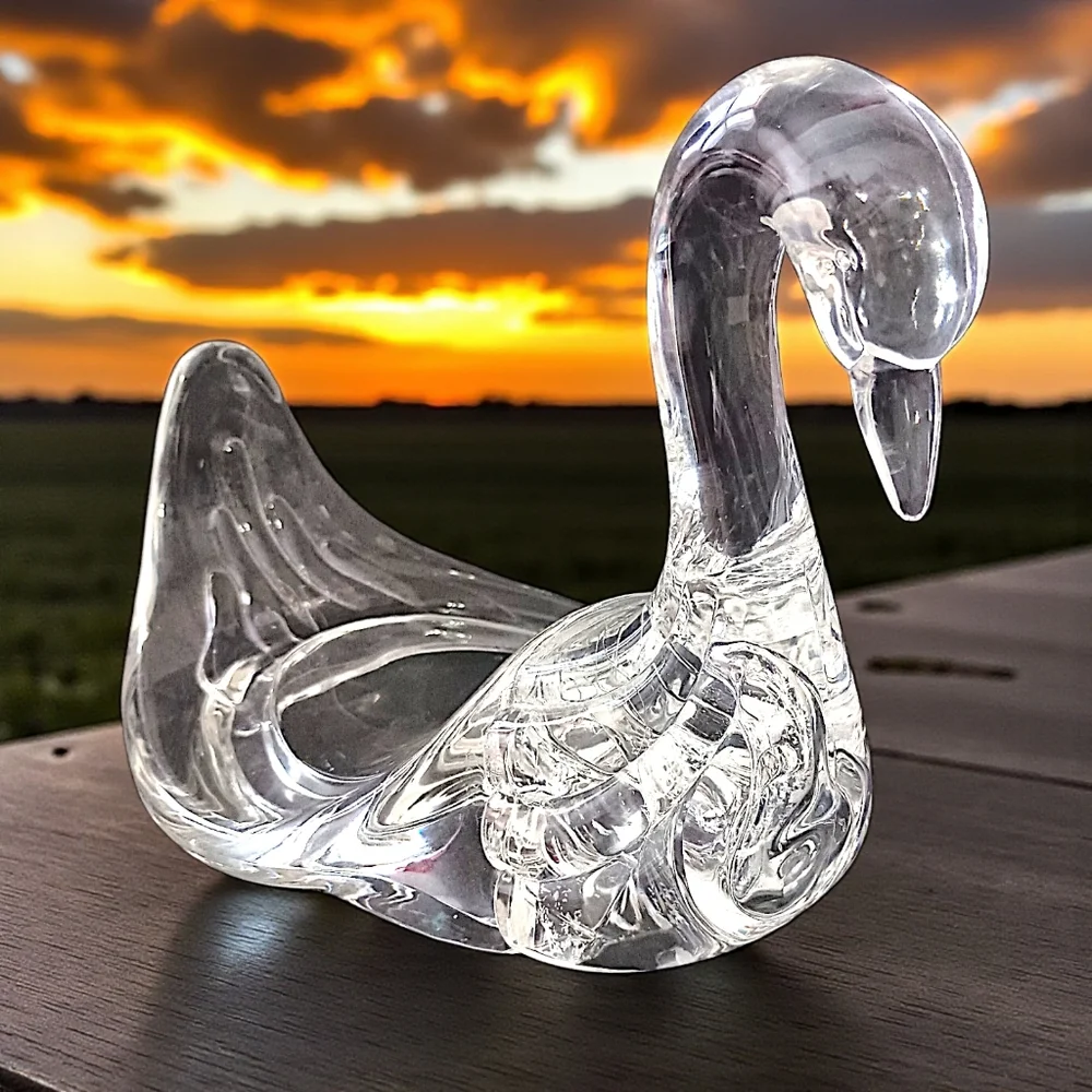 Vintage lucite swan