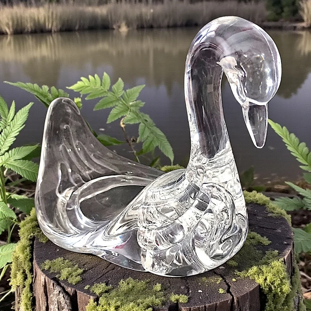 Vintage lucite swan