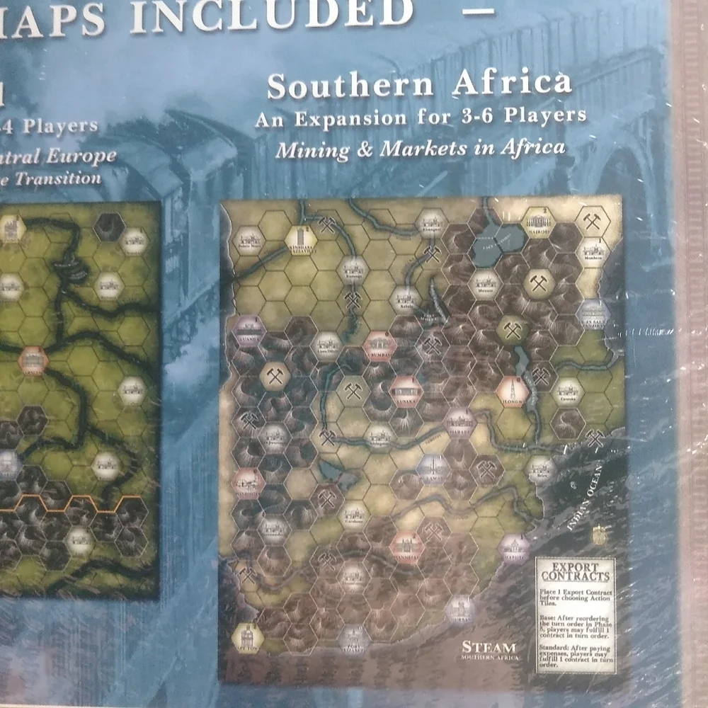 Steam Rails to Riches Map Expansion #4 of 2 Maps Poland South Africa Train Game