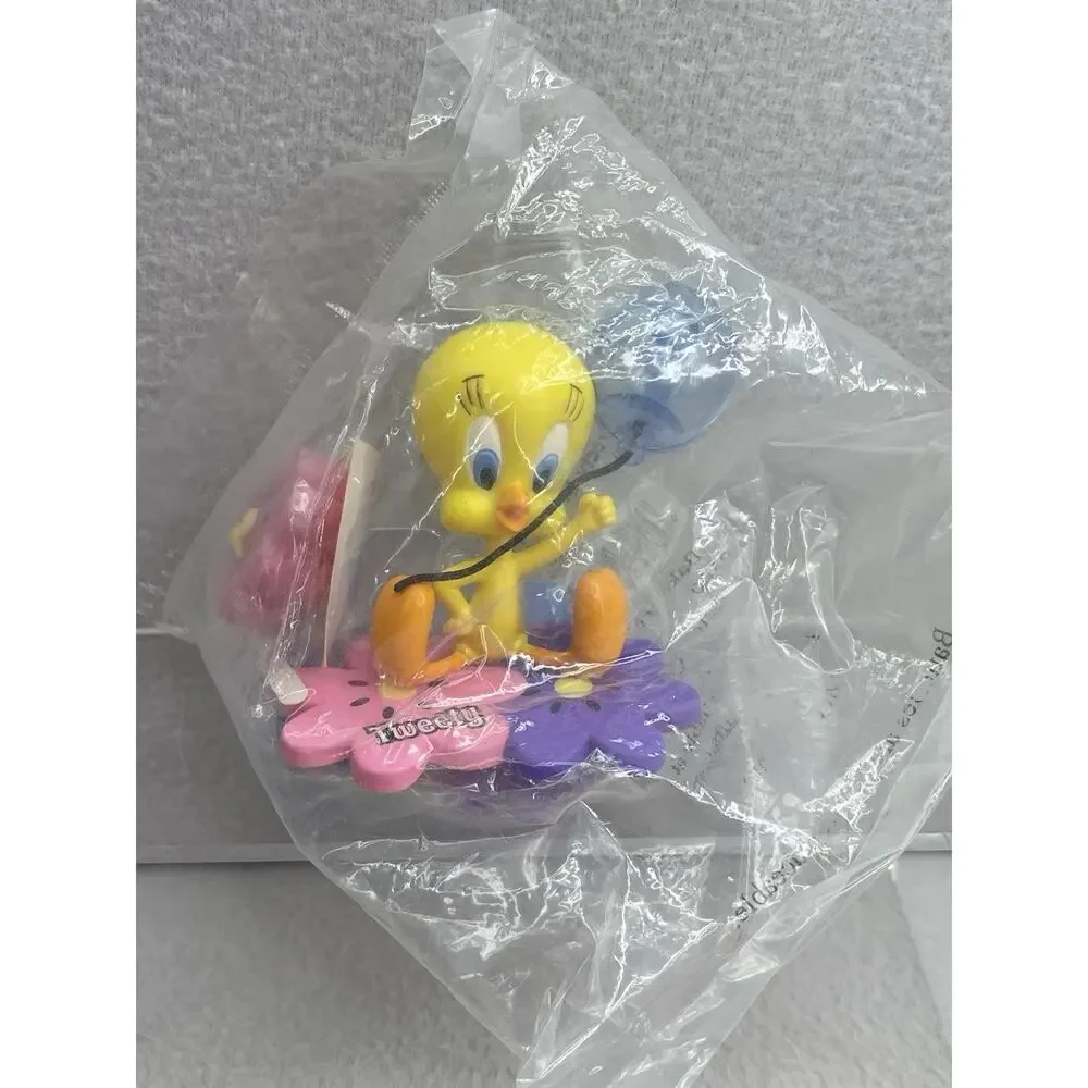 Tweety Bird Cake Topper DecoPac 90s PVC Figure Pink Purple WB NEW