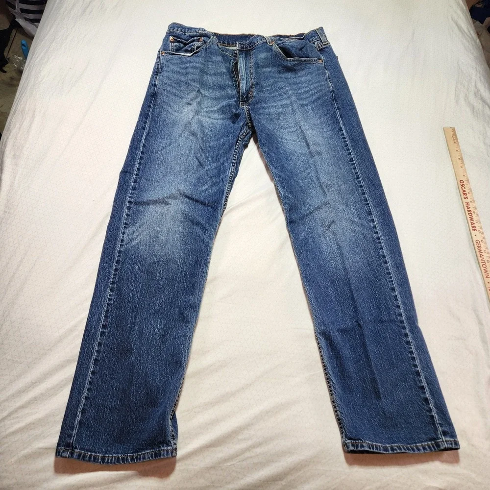 LEVI'S 505 REGULAR FIT STRAIGHT DENIM BLUE JEANS MENS SIZE 38X32