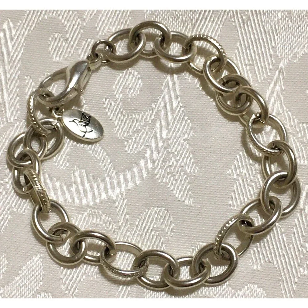 Soft Silver tone Dainty Metal Chain Bracelet