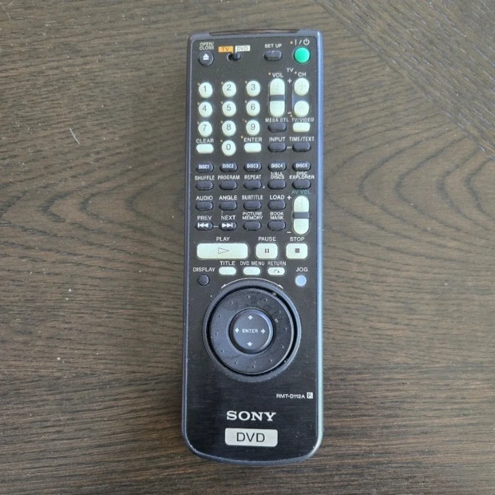 Sony RMT-D112A DVD Player Remote Control - Tested & Working