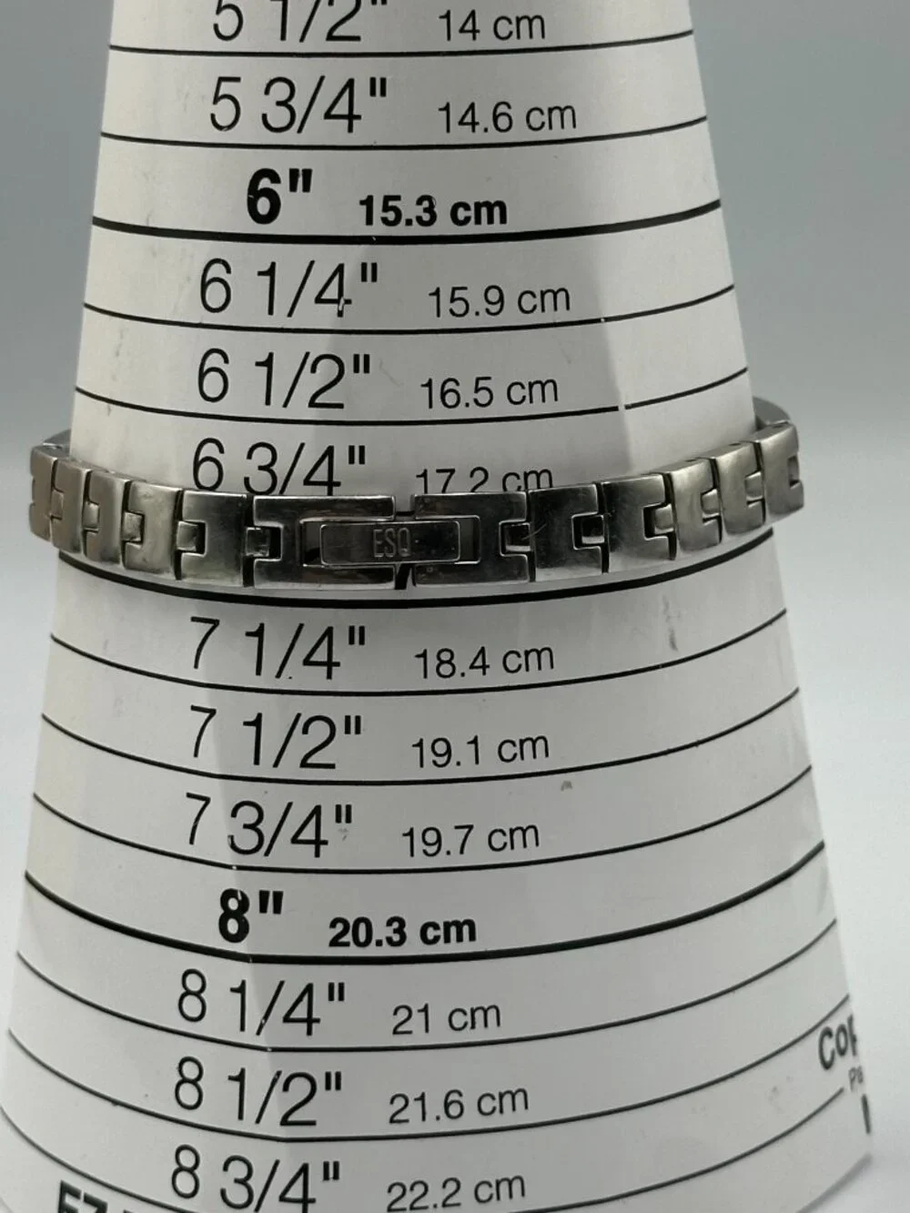 ESQ Watch Women Silver Tone Pink Dial 22MM Round Swiss New Battery 7.25 Inch
