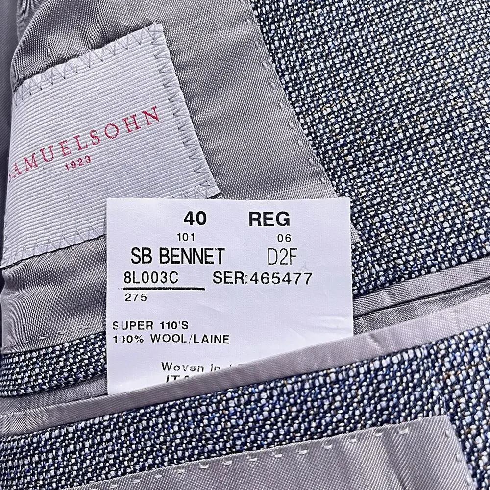 Samuelsohn tweed blazer
