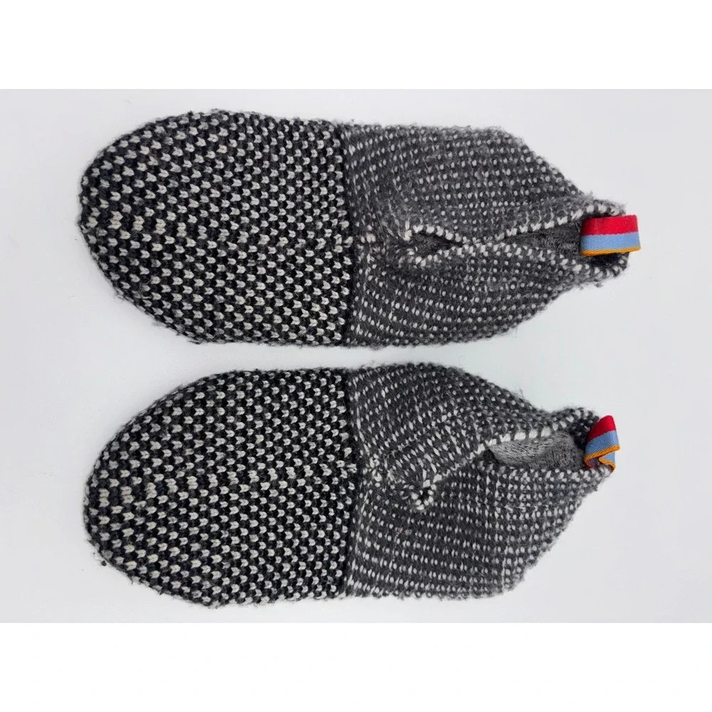 BOMBAS‎ Gripper Slippers Kids Kids Slipper Socks Gray House Shoe Youth Size 1-5