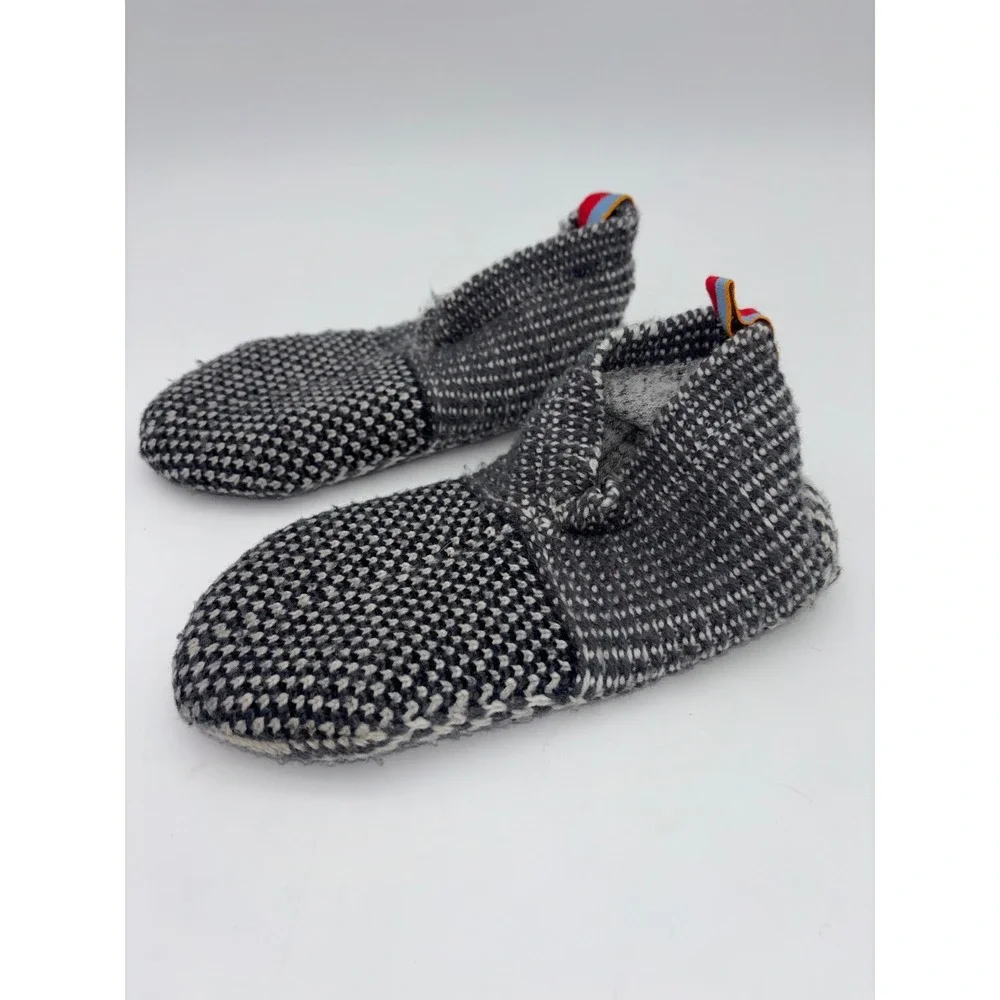BOMBAS‎ Gripper Slippers Kids Kids Slipper Socks Gray House Shoe Youth Size 1-5