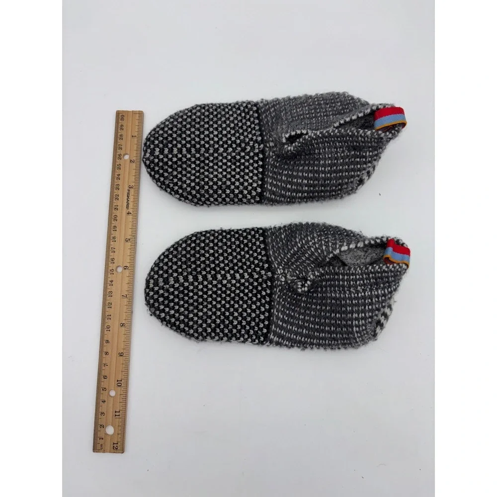 BOMBAS‎ Gripper Slippers Kids Kids Slipper Socks Gray House Shoe Youth Size 1-5