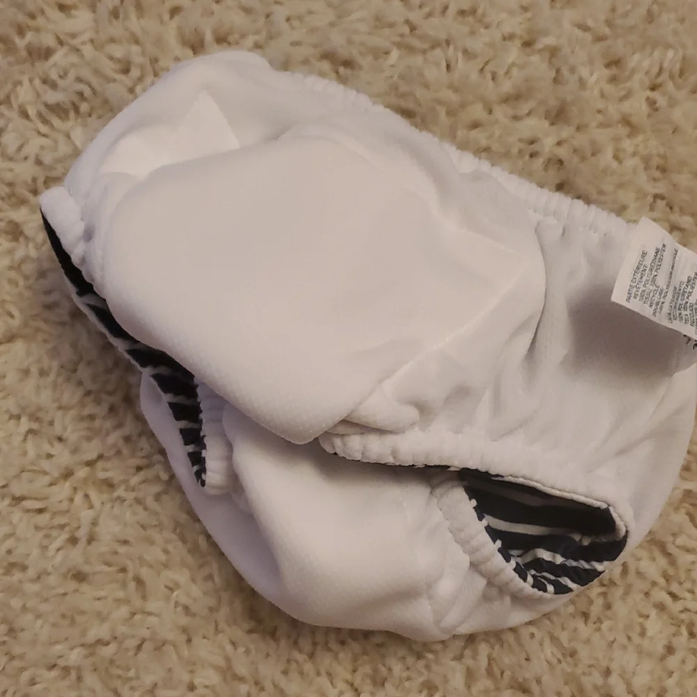 5 For $25 Green Sprouts Striped Navy and White Kids Swim‎ Diaper Size 24 Months